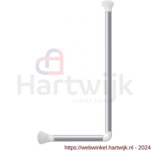 SecuCare wandbeugel aluminium geanodiseerd hoek 90 graden 60x30 cm links-rechts wit met montage materiaal - H50750212 - afbeelding 1
