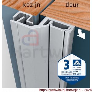 SecuStrip Style achterdeur buitendraaiend terugligging 3-5 mm L 2150 mm blank geanodiseerd - H50750083 - afbeelding 2