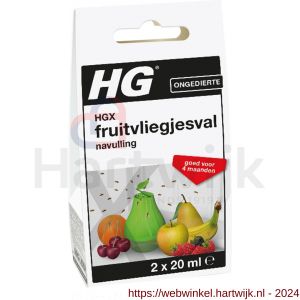 HGX fruitvliegjesval navulling 40 ml - H51600231 - afbeelding 1