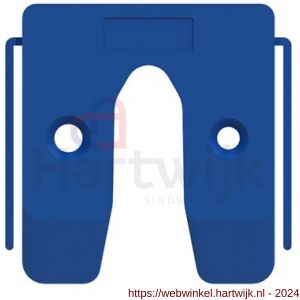 GB 34504 uitvulplaatje blauw met stelpootjes 4 mm 50x50 mm kunststof in bundel - H18000896 - afbeelding 1