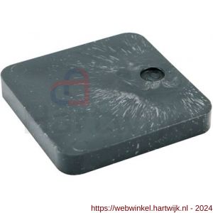GB 34810 hogedrukplaat 10 mm 70x70 mm zwart ABS in zakverpakking - H18000875 - afbeelding 1