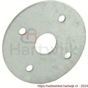 GB 70425 boerenklinkstel plaatje diameter 50 mm 1,25 mm sendzimir verzinkt - H18002162 - afbeelding 1