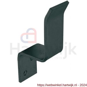 GB 714908 deurbalkhaak open maximaal 55x75 mm 44x5,5 mm epoxy coating zwart - H18002512 - afbeelding 1