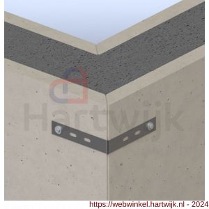 GB 0756441 betonhoek scharnierbaar 400x400 mm 80x6 mm elektrolytisch verzinkt - H18000798 - afbeelding 2
