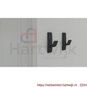 Hermeta 0150 magneet jashaak enkel mat zwart EAN sticker - H20101507 - afbeelding 2