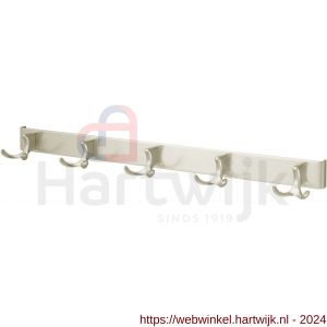 Hermeta 0834 garderobe kapstok 4x haak nummer 830 nieuw zilver EAN sticker - H20100246 - afbeelding 1