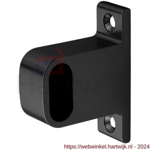 Hermeta 1040 garderobebuis steun eind Gardelux 1 type 2 mat zwart EAN sticker - H20101551 - afbeelding 1