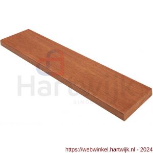 Hermeta 3007 zitbank zitdeel hout 90x25 mm meranti hardhout per meter - H20101350 - afbeelding 1