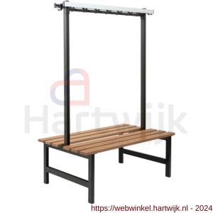 Hermeta 3030 zitbank Gardelux type 6 115 cm houten zitting zwart - H20101341 - afbeelding 1