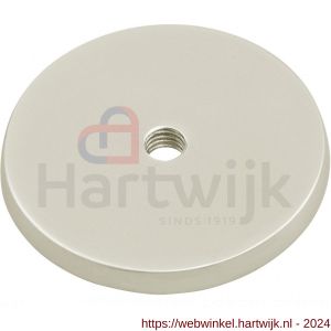 Hermeta 3564 leuninghouder rozet 60 mm met gat 8,5 mm nieuw zilver EAN sticker - H20100962 - afbeelding 1