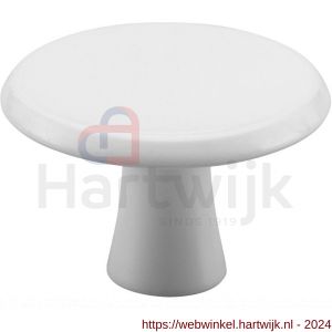 Hermeta 3751 meubelknop rond 30 mm met bout M4 wit - H20101060 - afbeelding 1