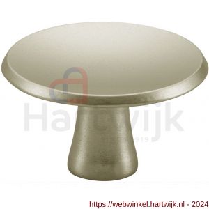 Hermeta 3752 meubelknop rond 35 mm met bout M4 nieuw zilver EAN sticker - H20101065 - afbeelding 1