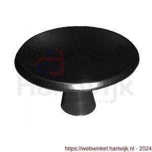 Hermeta 3752 meubelknop rond 35 mm met bout M4 zwart EAN sticker - H20101516 - afbeelding 1