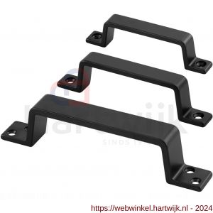 Hermeta 4203 hand- en meubelgreep 150 mm opschroevend mat zwart EAN sticker - H20101713 - afbeelding 3