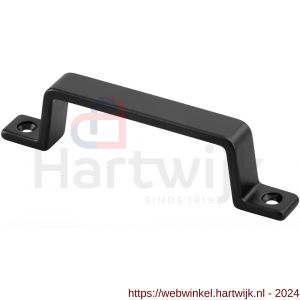 Hermeta 4201 hand- en meubelgreep 110 mm opschroevend mat zwart - H20101710 - afbeelding 1