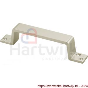 Hermeta 4203 hand- en meubelgreep 150 mm opschroevend nieuw zilver EAN sticker - H20101124 - afbeelding 1