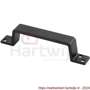 Hermeta 4203 hand- en meubelgreep 150 mm opschroevend mat zwart - H20101712 - afbeelding 1