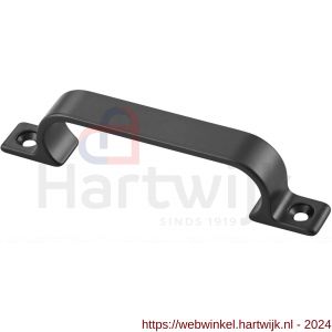 Hermeta 4231 hand- en meubelgreep 96 mm opschroevend mat zwart EAN sticker - H20101715 - afbeelding 1