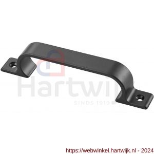 Hermeta 4232 hand- en meubelgreep 128 mm opschroevend mat zwart - H20101716 - afbeelding 1
