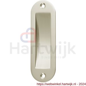 Hermeta 4560 schuifdeurkom 104x40 mm ovaal nieuw zilver EAN sticker - H20100197 - afbeelding 1