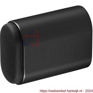 Hermeta 4702 deurbuffer ovaal 50 mm mat zwart EAN sticker - H20101966 - afbeelding 1