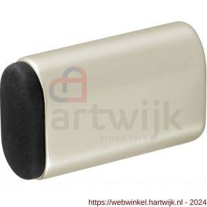 Hermeta 4704 deurbuffer ovaal 60 mm nieuw zilver EAN sticker - H20100100 - afbeelding 1