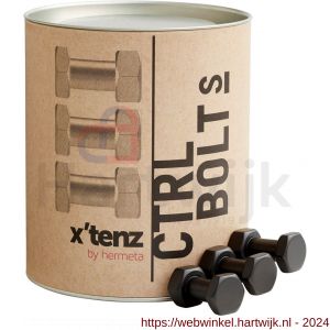 Hermeta X'Tenz X002 haak Ctrl Bolt S handdoekhaak mat zwart set 3 stuks - H20101749 - afbeelding 3