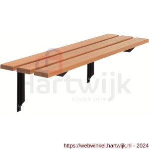 Hermeta 3007 zitbank zitdeel hout 90x25 mm meranti hardhout per meter - H20101350 - afbeelding 3