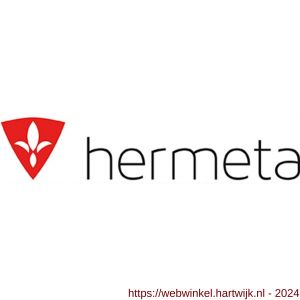 Hermeta 3005 zitbank steun eind voor bankprofiel 3000 wit - H20101699 - afbeelding 3