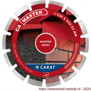 Carat diamant zaagblad CA Master 115x22,23 mm baksteen en asfalt - H32600420 - afbeelding 1