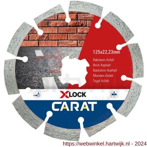 Carat diamant zaagblad CA X-Lock 125x22,23 mm baksteen - H32600737 - afbeelding 1