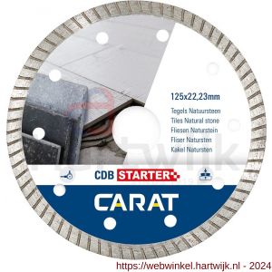 Carat diamant zaagblad CDB Starter 125x22,23 mm tegels en natuursteen - H32600740 - afbeelding 1