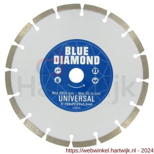 Carat diamant zaagblad CE Blue Diamond 180x22.23 mm universeel gebruik - H32600734 - afbeelding 1