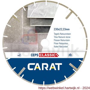 Carat Galvano diamant zaagblad CEPS Classic 230x22,23 mm natuursteen en kunststoffen - H32600485 - afbeelding 1