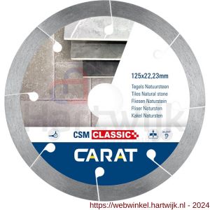 Carat diamant zaagblad CSM Classic 115x22,23 mm tegels en natuursteen - H32600508 - afbeelding 1