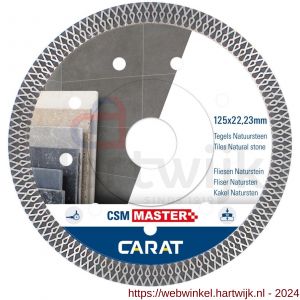 Carat diamant zaagblad CSM Master 125x22,23 mm tegels en natuursteen - H32600747 - afbeelding 1