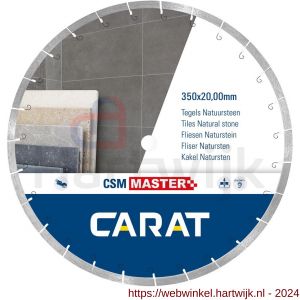 Carat diamant zaagblad CSM Master 350x20,00 mm tegels en natuursteen - H32600751 - afbeelding 1