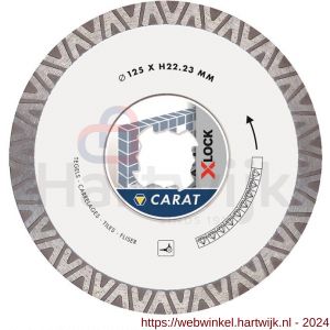 Carat diamant zaagblad X-Lock 125x22,23 mm tegels - H32600748 - afbeelding 2