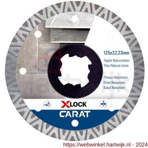 Carat diamant zaagblad X-Lock 125x22,23 mm tegels - H32600748 - afbeelding 1