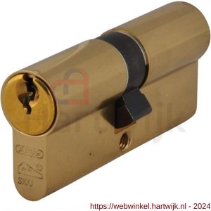 Abus veiligheids profielcilinder dubbel Polished Brass E60PB 35/35 - H21700173 - afbeelding 1
