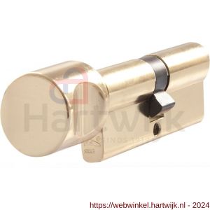 Abus knopcilinder Polished Brass blister E60PB C35/K35 B - H21700002 - afbeelding 1