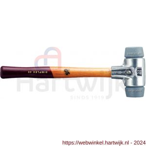 Halder 3103 hamer Simplex aluminium TPE-Mid 60 mm - H40600062 - afbeelding 1