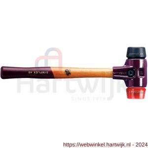 Halder 3026 hamer Simplex rubber-plastic 30 mm - H40600161 - afbeelding 1