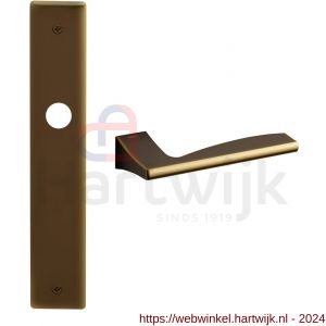 Mandelli1953 1030 BB56 Link deurkruk op langschild 240x40 mm BB56 mat brons - H21014595 - afbeelding 1