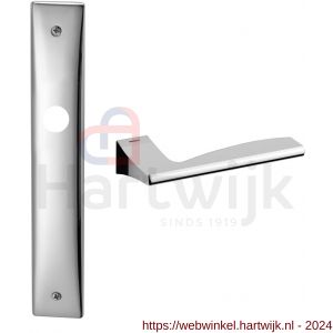 Mandelli1953 1030 Link deurkruk op langschild 240x40 mm blind chroom - H21014252 - afbeelding 1