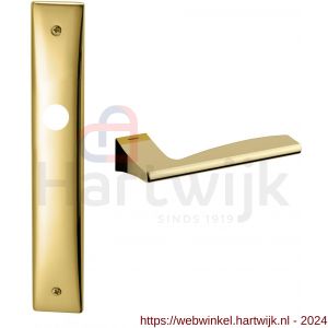 Mandelli1953 1030 Link deurkruk op langschild 240x40 mm blind messing gepolijst - H21014952 - afbeelding 1