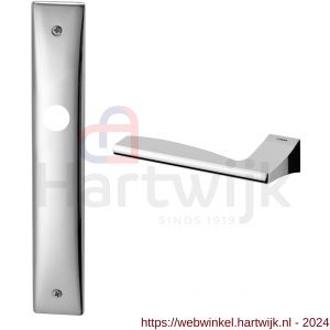 Mandelli1953 1030L BB56 Link deurkruk gatdeel linkswijzend op langschild 240x40 mm BB56 chroom - H21015933 - afbeelding 1