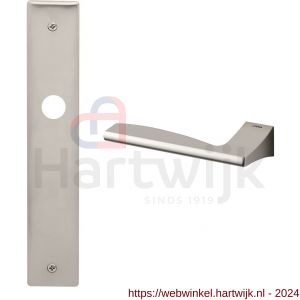 Mandelli1953 1030L BB56 Link deurkruk gatdeel linkswijzend op langschild 240x40 mm BB56 mat nikkel - H21016378 - afbeelding 1