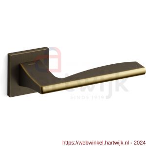 Mandelli1953 1031 Link deurkruk op rozet 50x50x6 mm mat brons - H21009028 - afbeelding 1