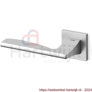 Mandelli1953 1031L Link deurkruk gatdeel op rozet 50x50x6 mm linkswijzend mat chroom - H21009613 - afbeelding 1